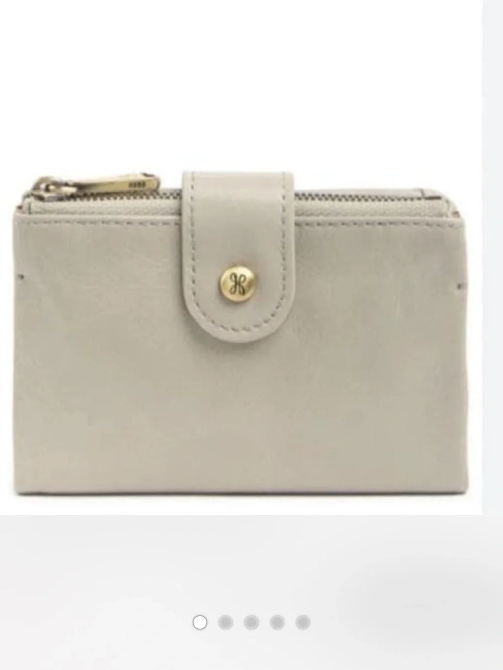 Hobo Ray Leather Bifold Wallet in Cloud